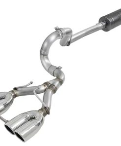 aFe Rebel Series 2.5in. 304 SS C/B Exhaust System 2018 Jeep Wrangler (JL) V6-3.6L - Polished Tip