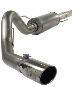 aFe MACHForce XP Exhaust Cat-Back SS-409 4in Polished Tip 11-12 Ford F-150 EcoBoost V6-3.5L (tt)