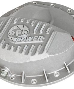aFe Power Rear Differential Cover Raw w/Machined Fins Street Ser. 16-17 Nissan Titan XD (AAM 9.5-14)