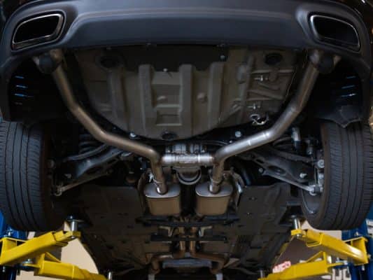 Alternative view of aFe MACH Force-Xp 2.5in 304 SS Exhaust 15-19 Dodge Charger / Chrysler 300 V6 3.6L
