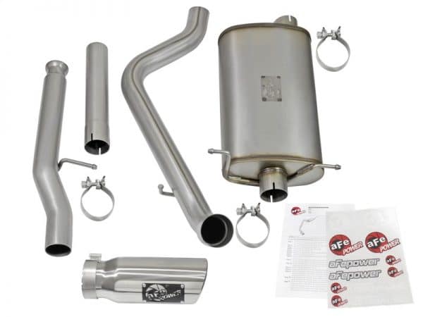 aFe MACHForce XP Exhausts Cat-Back Polished Tips 09-17 GM Silverado 1500 4.3/5.3L RegCab SB/LB - Image 2