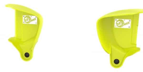 aFe Magnum FORCE Dynamic Air Scoop 15-18 BMW M3/15-20 M4 - Yellow - Image 8