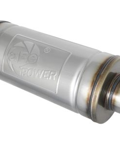 aFe MACH Force-Xp 409 SS Muffler 3in Center/Center 14in L x 6in Dia - Round Body