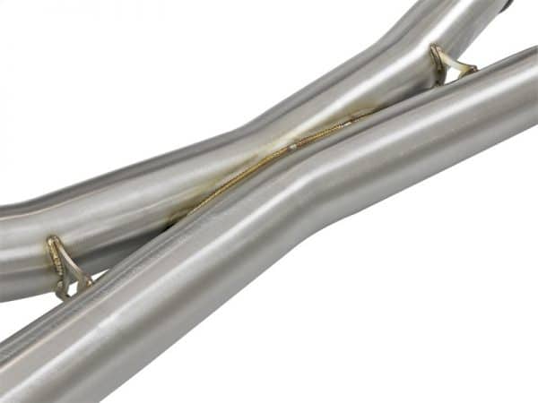 aFe MACH Force-Xp 3.5in 304 SS Cat-Back w/Polished Tips 15-18 BMW X5 M (F85)/X6 M (F86) V8-4.4L S63 - Image 2