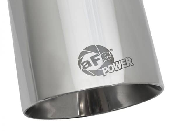aFe MACH Force-Xp Univ 304 SS Double-Wall Clamp-On Exhaust Tip - Polished - 3in Inlet - 4.5in Outlet - Image 5