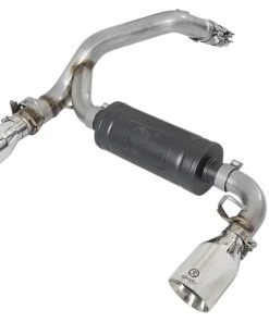 aFe Takeda 3in 304 SS Axle-Back Exhaust System w/ Polished Tip 16-18 Ford Focus RS 2.3L (t)