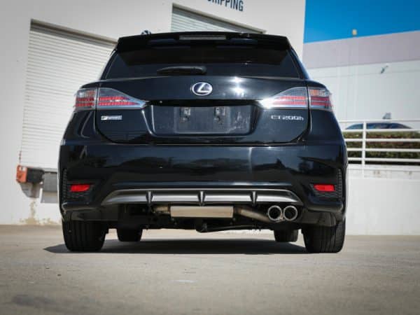 aFe POWER Takeda 2in to 2-1 304 SS Cat-Back Exhaust w/ Polished Tips 11-17 Lexus CT200h 1.8L - Image 3