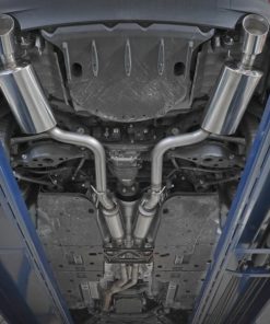 Alternative view of aFe POWER Takeda 16-17 Lexus IS200t L4-2.0L (t) 2.5in-3in 304 SS CB Exhaust w/ Black Tips