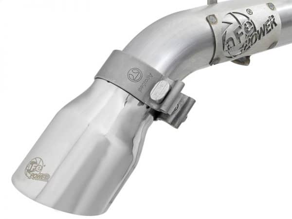 aFe MACH Force-Xp Axle-Back Exhaust System w/Polished Tip 18-20 Jeep Wrangler L4-2.0T / V6-3.6L - Image 14
