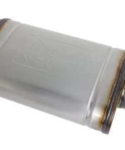 aFe MACHForce XP SS Muffler 3in Center Inlet / 3in Outlet 9in L x 4in W x 14in Body