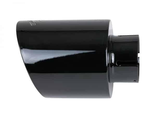 aFe Takeda 409 SS Clamp-On Exhaust Tip 2.5in. Inlet / 4.5in. Outlet / 7in. L - Black - Image 2