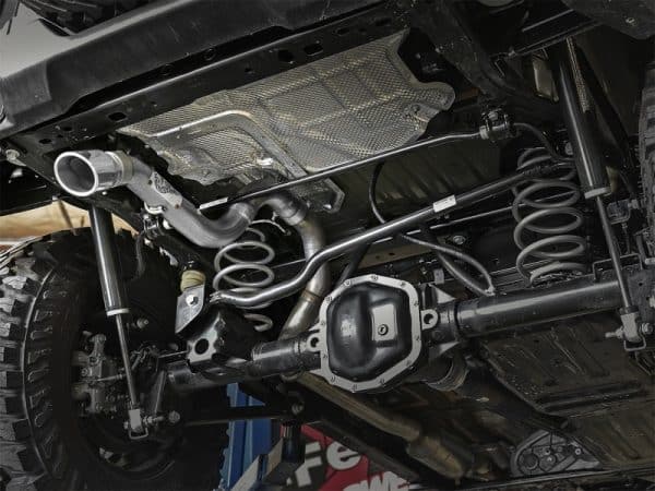 aFe MACH Force-Xp Axle-Back Exhaust System w/Polished Tip 18-20 Jeep Wrangler L4-2.0T / V6-3.6L - Image 13
