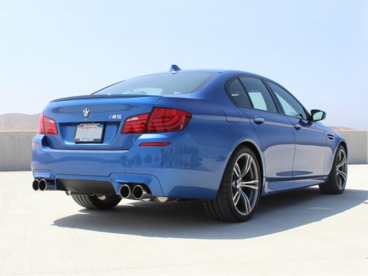 Alternative view of aFe MACHForce XP Exhaust 304SS Cat-Back w/ Polished Tips 12-13 BMW M5 (F10) V8 4.4L (tt)