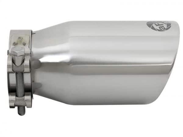 aFe MACH Force-Xp Universal 304 SS Single-Wall Clamp-On Exhaust Tip - Polished - Image 5