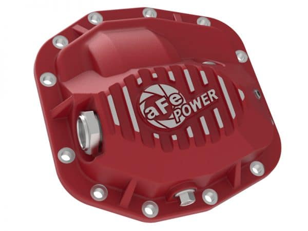 aFe Pro Series Front Differential Cover Red 2018+ Jeep Wrangler (JL) V6 3.6L (Dana M186) - Image 4