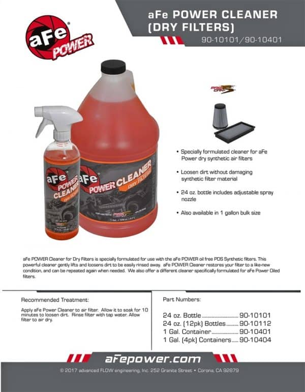 aFe POWER CLEANER 24 oz. (12 Pack) for Non-Oiled Air Filters - Image 2