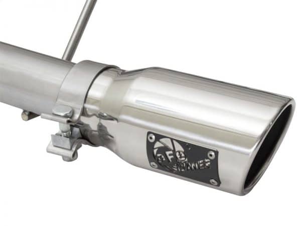 aFe Rebel Series CB 2.5in Dual Center Exit SS Exhaust w/ Polish Tip 07-15 Jeep Wrangler 3.6L/3.8L V6 - Image 6