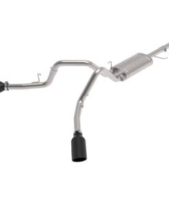aFe Vulcan 3in 304 SS Cat-Back Exhaust 2021 Ford F-150 V6 2.7L/3.5L (tt)/V8 5.0L w/ Black Tips