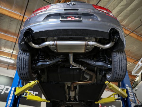 aFe Takeda Series 2.5in 409 SS Axle-Back Exhaust 18-20 Hyundai Elantra GT L4-1.6L(t) w/ Black Tips - Image 3