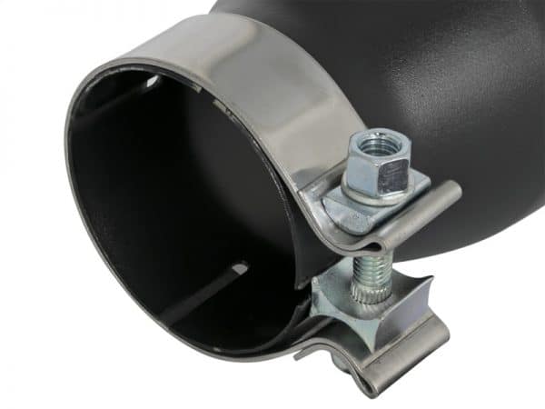aFe MACH Force-Xp 409 SS Exhaust Tip Black (Left Side) 3in In x 4-1/2in Out x 9in L Clamp-On - Image 4