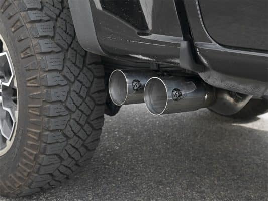 Alternative view of aFe Rebel Series CB 3in Middle Side Exit SS Exht w/Polish Tips 15-17 Chevy Colorado / GMC Canyon