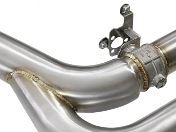 aFe MACH Force-Xp 3.5in. 304 SS C/B Exhaust w/o Muffler 15-18 BMW X5 M V8-4.4L (tt) - Black Tip - Image 5