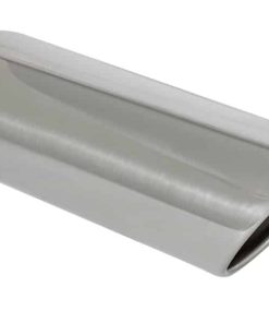 aFe MACHForce XP Exhausts Tips SS-304 EXH Tip 3In x 4Out x 12L Sgl-Ang Weld On