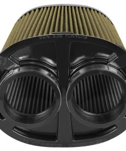 Alternative view of aFe Momentum Intake Rep Air Filter w/PG7 Media-3in F (Dual) x (8.25x6.25)in B x (7.25x5)in T x 9in H