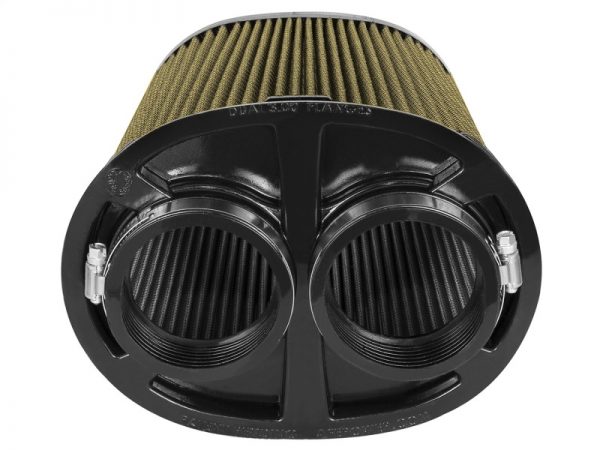 aFe Momentum Intake Rep Air Filter w/PG7 Media-3in F (Dual) x (8.25x6.25)in B x (7.25x5)in T x 9in H - Image 2