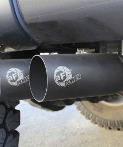 Alternative view of aFe Rebel Series Exht 3in SS Middle Side Exit CB w/ Black Tips 11-14 Ford F150 Ecoboost V6 3.5L (tt)