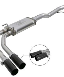 aFe Rebel Series 3in to 2.5in 409 SS Cat-Back Exhaust w/ Black Tips 09-18 GM Silverado/Sierra 5.4L