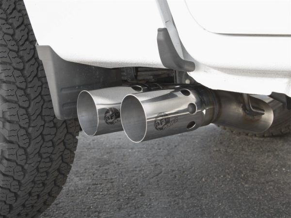 aFe Rebel Series DPF-Back 3in Side Exit SS Exhaust w/ IC Polished Tips 2016 GM Colorado/Canyon 2.8L - Image 2