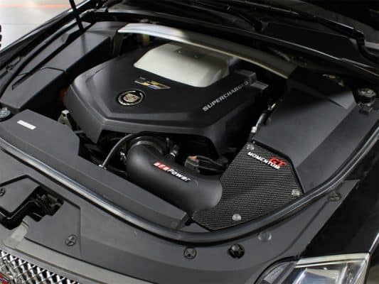 Alternative view of aFe Momentum GT Intake System w/Carbon Fiber Trim 09-15 Cadillac CTS-V V8-6.2L (sc)