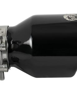 Alternative view of aFe MACH Force-Xp 409 SS Clamp-On Exhaust Tip 2.5in. Inlet / 4in. Outlet / 6in. L - Black