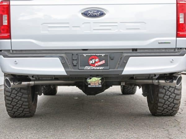 aFe Vulcan 3in 304 SS Cat-Back Exhaust 2021 Ford F-150 V6 2.7L/3.5L (tt)/V8 5.0L w/ Polished Tips - Image 6