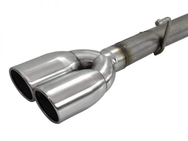 aFe Vulcan Series 3in-2-1/2in 304 SS Cat-Back 2019 GM Silverado 1500 V8-5.3L w/ Polished Tips - Image 2