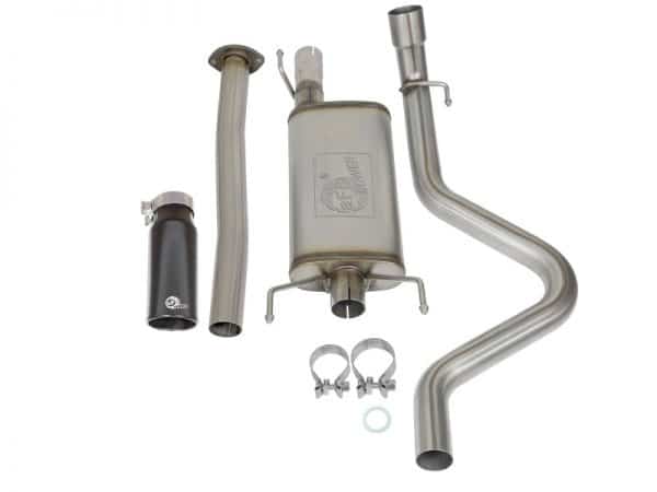 aFe MACHForce XP Cat Back SS Exhausts  Black Tips 05-12 Toyota Tacoma L4-2.7L - Image 8