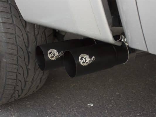 Alternative view of aFe Rebel Series CB 3in Middle Side Exit SS Exht w/ Black Tips 09-16 Chevy Silverado/GMC Sierra 1500