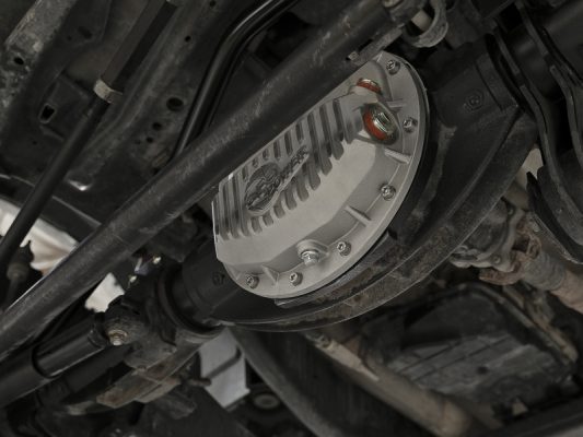 Alternative view of aFe Power Street Series Front Differential Cover Raw w/ Machined Fins 13-18 RAM V8 5.7/6.4L