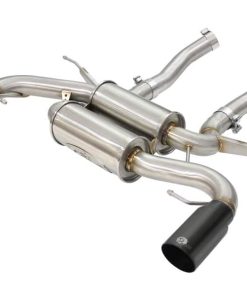 aFe MACHForce XP 2.5in Axle Back Stainless Exhaust w/ Black Tips 07-13 BMW 335i 3.0L L6 (E90/92) N55