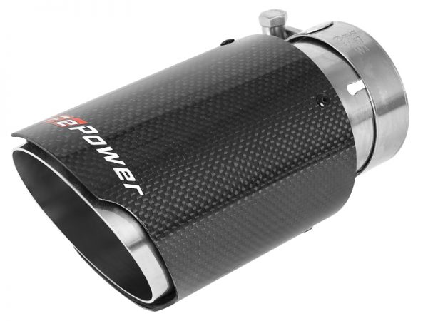 aFe 18-20 Audi RS5 Coupe MACH Force-Xp 3in to 2.5in 304 SS Axle-Back Exhaust System-Quad Carbon Tips - Image 5