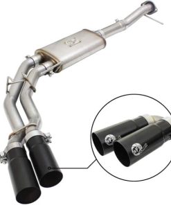 aFe Rebel Exhausts 3in SS Cat-Back 09-14 Ford F-150 4.6/5.0/5.4L w/ Black Tips