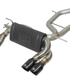 aFe MACH Force-Xp 2-1/2in SS Axle Back Exhaust w/Black Tips 15+ BMW M3/M4 (F80/F82) L6 3.0L (tt) S55