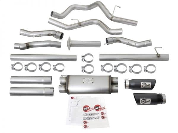 aFe MACHForce XP 3in 409-SS Exhaust Cat-Back 2017 Ford F-150 Raptor V6-3.5L (tt) w/ Black Tip - Image 5