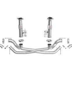 Alternative view of AFe MACH Force-Xp 304 Stainless Steel Cat-Back Exhaust Polished 2020 Chevrolet Corvette C8