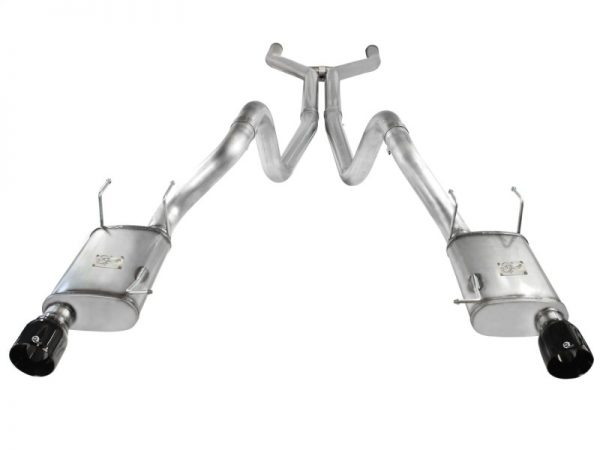 aFe MACHForce XP Cat-Back Exhaust 3in SS w/ Black Tips 11-14 Ford Mustang GT V8 5.0L - Image 3