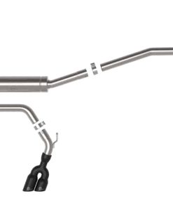 Alternative view of aFe Rebel Series 2.5in 409 SS Cat-Back Exhaust w/ Black Tip 2022 Ford Maverick