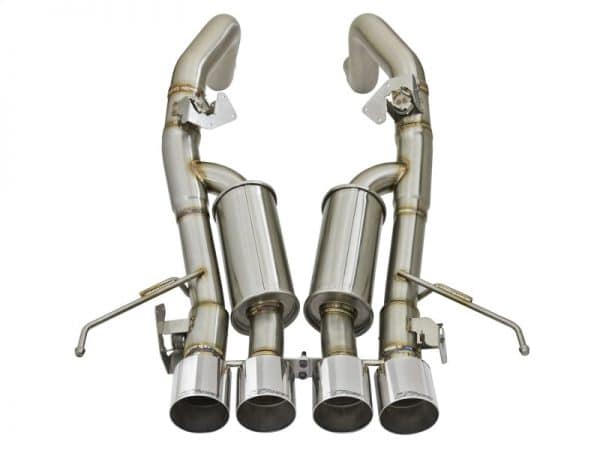 aFe MACHForce XP 3in-2 1/2in Axle Back 304SS Exhaust w/ Polished Tips 14-17 Chevy Corvette V8-6.2L - Image 6