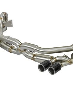 aFe Power Elite SS-304 Carbon Tip Dual Cat Back Exhaust 13-14 Porsche 911 C2S (991) H6-3.8L
