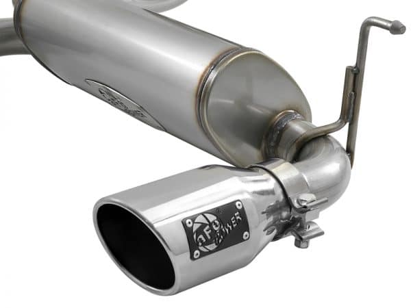 aFe Rebel Series 2.5in 409 SS Cat-Back Exhaust w/ Polished Tips 18-19 Jeep Wrangler (JL) V6 3.6L - Image 3